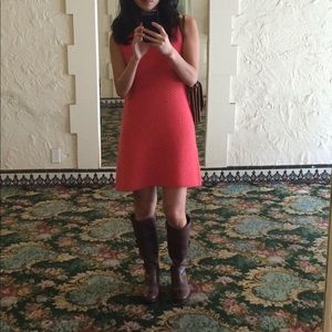 Ted Baker knit a-line mock turtleneck dress sz 0